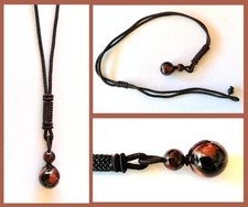 Halskette mit Naturstein Rotes