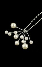 NEU Haarnadeln Blumen Kunstperlen Hochzeit Strass Blüte Braut Haarschmuck