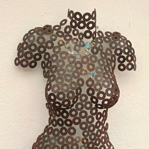 Metall kunst skulptur - metall, menschen