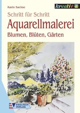 Aquarellmalerei. Blumen, Blüten, Gärten