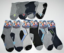 6 Paar Jungen Thermo SOCKEN Dick Winter Strümpfe 90% Baumwolle Größe 28/32-32/36