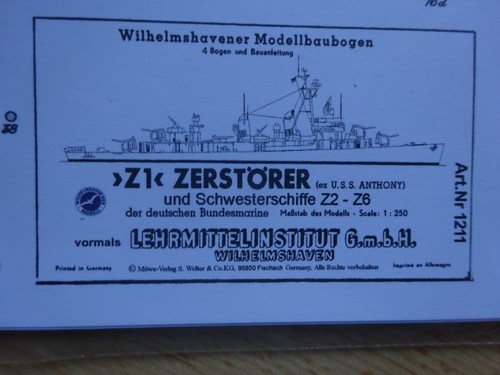 Zerstörer z6 - z1,