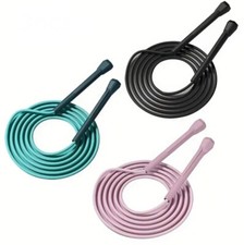 Springseil Sprungseil für Erwachsene & Kinder Seilspringen verstellbar 3-Farben