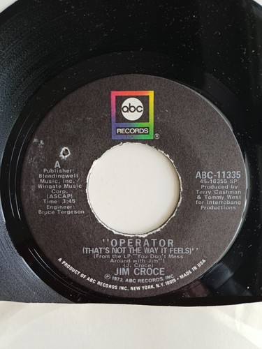 Single jim croce - jim, –