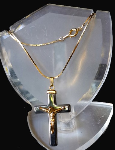 Anhänger kreuz pyrit - anhänger,