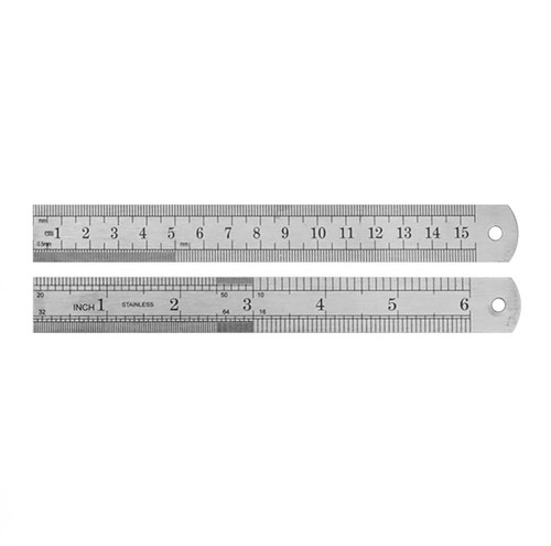15cm stahl lineal - 15cm, stahl-lineal