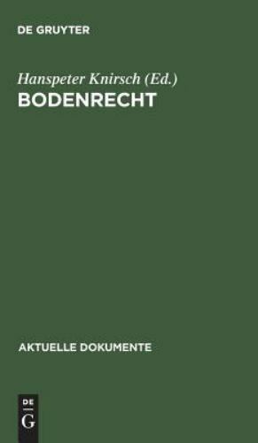 Bodenrecht beiträge zur - bodenrecht,