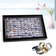 Damen Ring Herren Ring Edelstahl Ring Band Ring Partnerringe Fingerring 100X Sat