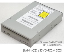 SCSI 50-PIN DVD DVD-ROM SLOT-IN PIONEER DVD-305S DVD-305SKR HP 0950-3984 V681