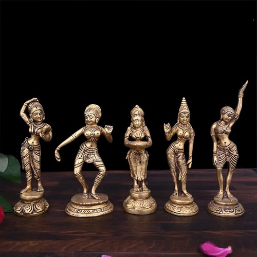 Messing 5er set apsara - set,