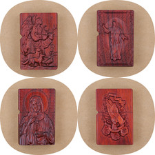 4  Feuerzeuge, Edelholz