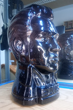 ? ELVIS PRESLEY Büste Glaskopf – 27,5 cm – Rock'n'Roll King – Dekofigur