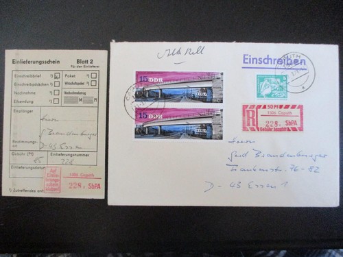 Ddr einschreibemarke - ddr,