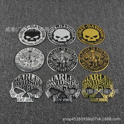 Car harley skull sticker - car,