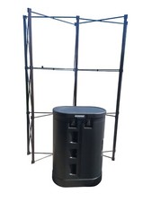 Messestand Pop-Up Magnetic gebogen im Hartschalen-Trolleykoffer 140 x 225cm