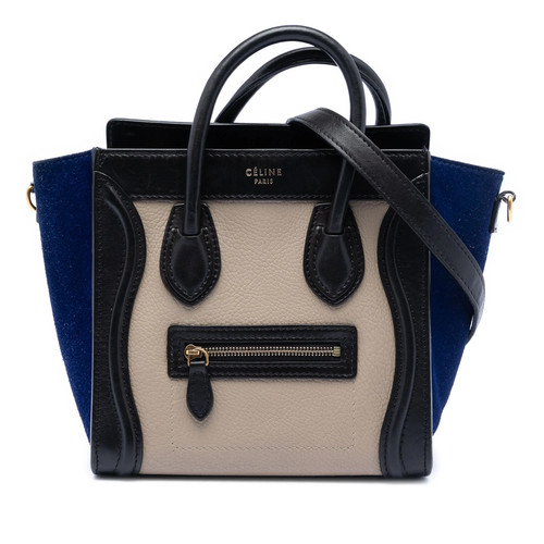 Celine nano tricolor kalbs - tricolor, kalbs-