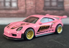 1/64 Hot Wheels PORSCHE 911 GT3 RS Real Riders Premium Custom Umbau BBS gold