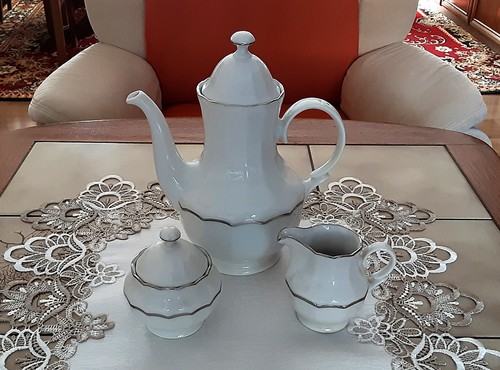 Kaffeekern mit silberrand - mit,