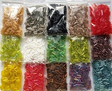 Stiftperlen Rocailles 2x7mm 150 Gramm SERAJOSY Glasperlen