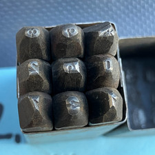 alte antike Schlagzahlen 2mm