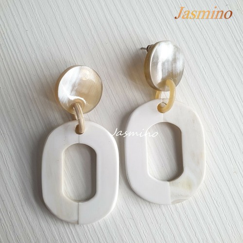 Buffalo horn ohrringe vintage - buffalo,