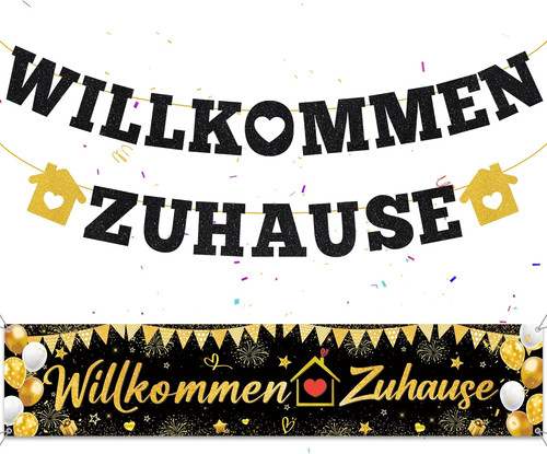 Willkommen zuhause banner - willkommen,
