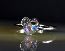 Ring Silber 925 Quarz Aurora