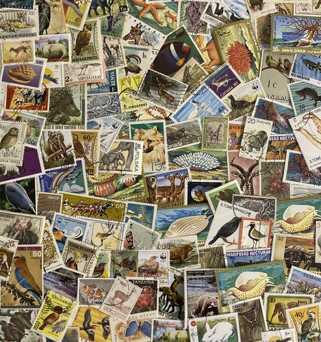 100 verschiedene briefmarken - 100,
