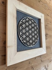 Wandbild Zirbe Lebensblume –