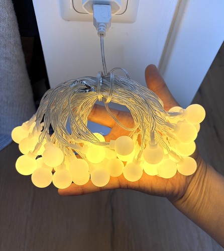 Led lichterkette kugelkranz - led,