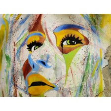 Graffiti Frau Gesicht