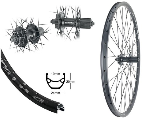 Hinterrad zoll 622 disc - hinterrad, 19-622