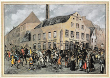 Ja, damals im alten Köln Nr. 11 aus der "Bayer-Serie" Stichdruck 21 x 15 cm anti