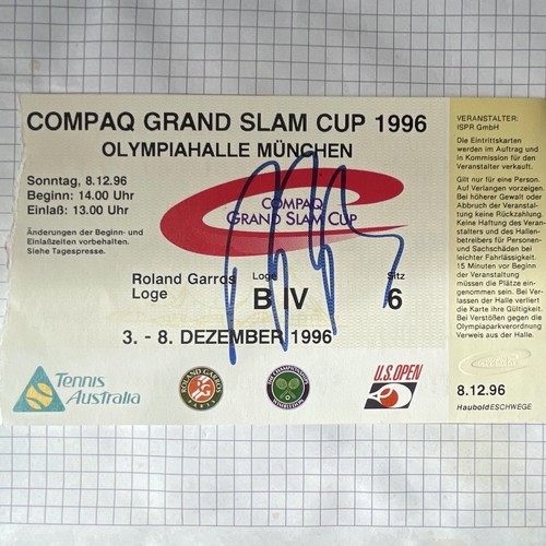 Boris becker autogramm - boris, compaq