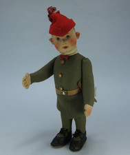 Steiff 28 Filzpuppe Jungheld mit Säbel !!! MUSTER !!! Archiv 1915 !!! TOPP neu