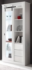 Vitrine Vitrinenschrank Weiß