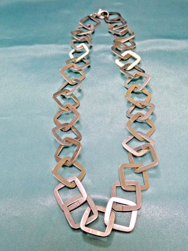 Sp981 925er silber collier - silber,