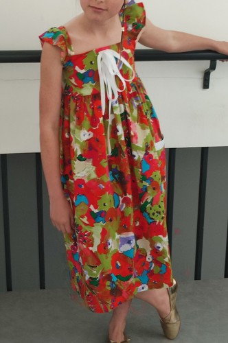 Geblümtes baumwollkleid - geblümtes,