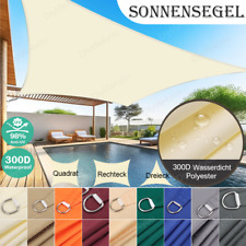 Sonnensegel Sonnenschutz WASSERDICHT Windschutz 98% UV-Schutz Dreieck  Rechteck