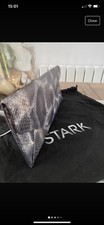 Stark Python Skin Clutch Tasche