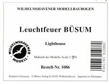 Wilhelmshavener Modellbaubogen 1086 - Leuchtturm Leuchtfeuer Büsum - 1:150