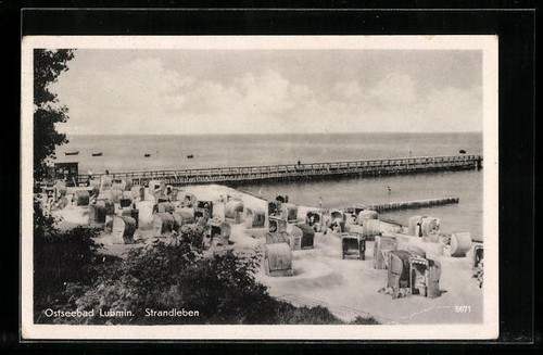 Ansichtskarte ostseebad - ansichtskarte,