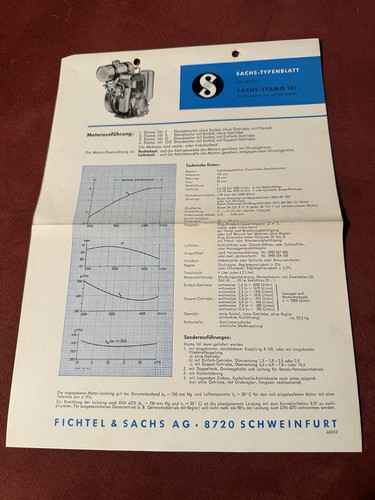 Sachs stamo 161 typenblatt - 161,