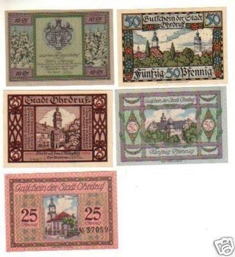 Banknoten notgeld stadt - banknoten,