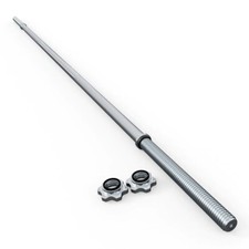 Langhantel (Länge 180cm) mit Sternverschlüssen I Hantelstange mit Safe Grip Tech