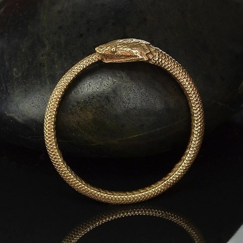 Ouroboros schlangenring bronze - ouroboros,