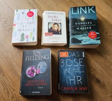 Lesestoff Bücher Thriller + Romane u.a. Charlotte Link,  5 Stück im Paket