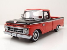 Ford F-100 Custom Cab Pick Up 1965 rot schwarz Modellauto 1:18 Sun Star