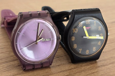 2x SWATCH Uhr Konvolut Prune