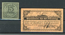 Flensburg 2 Scheine Notgeld